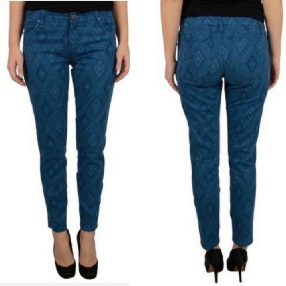 Sanctuary | Blue Aztec Print Jeans | Sz 28